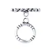 Plata de Ley S925 Plata Tailandesa Hebilla Ot Trenzada de Tres Líneas Envejecida Collar Pulsera Cadena de Perlas Hebilla de Conexión Accesorios de Plata