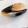Tubo raspador de cuerno, Tabla raspadora de masaje de cuerno, Masaje de meridianos de todo el cuerpo, Forma hueca en el interior y brillante