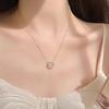 Collar de anillo Mobius inteligente para niñas, ligero, de lujo, de alta gama, con temperamento, cadena de clavícula, colgante de moda al por mayor