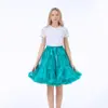 Soporte de Falda Larga de Malla Hexagonal, Falda TUTÚ, Crinolina de Nube Lolita, Falda de Aro Diaria sin Ballenas, Vestido Esponjoso para Adultos, Ropa para Fiestas y Bailes