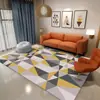 Nueva Alfombra de Piso Sala de Estar Dormitorio Lujo Ligero Alta Calidad Simple Cobertura Total Sofá Alfombra de Piso Grande Mesa de Café Limpiable Alfombra de Mesita de Noche