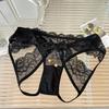 Estilo Japonês Puro Desejo Sino Dourado Renda Sexy Vazada Laço Cueca Cintura Baixa Estilo Francês Roupa Íntima Feminina