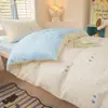 2026 Nuevo Juego de Tres Piezas de Algodón Puro Estampado de Dibujos Animados para Estudiante Cama Individual Dormitorio Estudiante