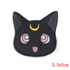 Novos Adesivos de Tecido Bordados de Gato de Desenho Animado Bordados para Computador Acessórios de Roupa Adesivos Decorativos DIY no Local Venda por Atacado
