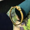 Pulseira Personalizada Europeia e Americana Transfronteiriça Leopardo Abertura Tendência Olho de Cavalo Selvagem Guepardo Hip-Hop Banho de Galvano Micro-cravejado Zircônia Pulseira