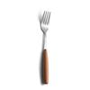 Juego de Cuchillo, Tenedor y Cuchara de Acero Inoxidable, Cubiertos de Estilo Japonés con Mango de Madera Simple, Cuchillo, Tenedor y Cuchara de Estilo Occidental, Cuchillo para Bistec, Tenedor, Cucharita