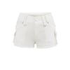 Ropa de Trabajo Retro Americana Cintura Baja Sexy Bolsillo Grande Verano Elástico Versátil Ajustado Alarga Piernas Pantalones Cortos Calientes