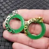 Colgante de Jade al por mayor Anillo de Jade Malayo Colgante Hebilla de Jade Colgante de Collar Colgante de Jade Verde Espinaca