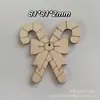 Decoração de Pingente Cor de Madeira Celebração de Natal Ponto Decoração de Madeira Retro Desenho Animado Lascas de Madeira Crianças Artesanal diy Materiais