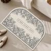 Felpudo para puerta de entrada, sencillo y fresco, de diatomeas, absorbente para puerta de baño