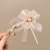 Nuevo Pasador de Pelo de Gama Alta 2026 para Niñas, Pinza de Garra Dulce Floral Estilo Coreano para Recogidos en la Parte Trasera de la Cabeza, Pinza de Pato para Semirecogido