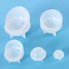 Molde de silicona para hacer bolas de chicle de cristal con forma de planeta, adorno de bricolaje, flor seca, espejo alto, adornos de hemisferio
