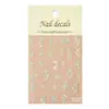 Redanco5D Embutido Popular Desenho Animado Adesivo para Unhas Concha Luz Folha de Bambu Adesivo Estéreo para Unhas He1588