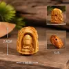 Pequeños accesorios tallados en sándalo, artesanías de madera, colgantes tallados en madera, accesorios para joyería DIY, decoraciones personalizadas creativas