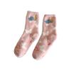 Calcetines hasta la pantorrilla para Otoño e Invierno, Lindos Calcetines para Casa y Dormir para Mujer, Estilo Terciopelo de Visón Nube, Engrosados, Cálidos, Calcetines de Piso de Felpa