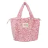Bolso de Mano Nuevo con Estampado de Leopardo de Felpa, Bolso de Mano de Moda Coreana, Bolso de Muñeca Casual para el Trabajo, Bolso Tote Portátil