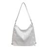 Bolso de Hombro Bolso de Mujer Otoño 2024 Nuevo Suave Coreano Bolso Cruzado para el Trabajo de Color Sólido Gran Capacidad