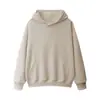 Moletom com capuz liso para homens, fino para primavera/outono, caimento solto, pulôver oversized, design unissex, moletom liso, atacado