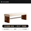 Banco de Madera Maciza de Lujo Ligero Estilo Italiano para Uso en Casa, Banco para Cambiar Zapatos en la Entrada, Banco Sofá para Sala de Estar, Banco al Pie de la Cama en el Dormitorio, Banco Largo con Cojín Suave