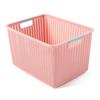 Rattan cesto de armazenamento plástico PP grande cesto de armazenamento oco quarto acabamento cesta brinquedos infantis armazenamento suprimentos atacado