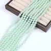 Contas Soltas de Vidro Imitando Pérola de Cristal Branco Australiano 4mm-10mm com Furo Redondo para Acessórios de Pulseira e Colar DIY