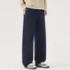 Calças Casuais Masculinas 2026 Outono/Inverno Algodão Respirável Largas Confortáveis Versáteis Casuais Modernas Americanas High Street Calças Retas para Homem