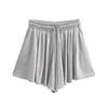 2023 Americanos nuevos shorts culotte deportivos de color liso cintura alta línea A pantalones de tres piezas estilo hot girl ballet shorts de verano para mujer