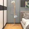 Cabide de Madeira Maciça de Chão para Quarto Cabide de Roupas para Quarto Cabide de Roupas Doméstico de Poste Único Moderno Simples Cabide de Bolsa