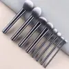 Transfronteiriço novo 4 6 8 12 pincel de maquiagem tubo longo kit de maquiagem pincel de contorno pincel de pó solto pincel de sobrancelha em estoque