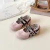 Novos Sapatos Infantis de Outono 2025, Sapatos Casuais Rasos Versáteis Retrô, Sapatos Mary Jane Versáteis Estilo Coreano para Crianças