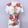 Encaje bordado estilo nacional bordado de fénix encaje soluble en agua aplique procesamiento cheongsam accesorios de ropa de mujer accesorios textiles