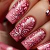 Parche para Uñas Postizas Press-On 24 Piezas Parche para Uñas Decoradas Nuevo Patrón de Flores de Plantas de Primavera y Verano