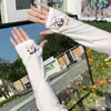 [Estilo Quente do Tik Tok] Proteção Solar Proteção UV Fofo Verão Solto Desenho Animado Meninas Respirável Seda de Gelo Mangas
