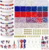 Caja de Set de Día de la Independencia de 28 Compartimentos Más Vendida de Amazon Pulsera de Joyería DIY Hecha a Mano Accesorios de Joyería