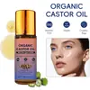 Aceite de Semilla de Ricino Rollerball Transfronterizo Personalización OEM, Aceite Esencial para el Cuidado del Cabello, Aceite para Cutículas, Base de Aceite Tres en Uno Reafirmante Facial
