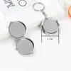 Espejo de Maquillaje por Sublimación DIY Foto Personalizada Transferencia de Calor Forma de Corazón Lámina de Aluminio para Sublimación Doble Cara en Blanco Maquillaje