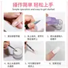 Venta al por mayor de 1000 ml de líquido de cristal para uñas MMA morado, polvo de cristal para uñas, suministros para extensiones de uñas con diamantes adhesivos tallados.