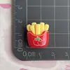 Deliciosas Papas Fritas, Tomates, Huevos, Accesorios de Joyería Hechos a Mano de Dibujos Animados, Piezas Pequeñas de Resina de Pegamento Crema, Materiales para Encantos de Zapatos