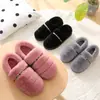 Novos sapatos de algodão para casa de outono e inverno para casais, sola acolchoada, quentes, pelúcia imitação de coelho, tudo-em-um, chinelos de algodão, atacado