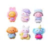 Filhote de Cachorro, Coelho, Elefante, Acessórios de Resina, Cola Creme, Presilha de Cabelo DIY, Ímã de Geladeira, Chaveiro, Material para Capa de Celular Venda por Atacado