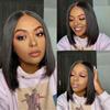 Peluca nueva de Shopee para mujer, estilo bobo hasta los hombros, con encaje frontal, pelo corto, cobertura total para la parte superior, fuente de comercio exterior transfronterizo.