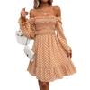 Vestido Transfronteiriço Europeu e Americano Di Yun Amazon Primavera/Verão 2026 Comércio Exterior Elegante Casual Vestido de Bolinhas