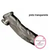Triplo Bondage Manga de Cristal Pênis Falso Manga Masculina Manga de Dentes de Lobo Manga de Simulação Estendida Robusta Produtos Sexuais Eróticos para Adultos