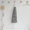Estilo Ins Simple Algodón Cocina Impermeable a la Grasa Limpieza Delantal Moda Artístico Patrón Geométrico Blanco y Negro Delantal para Padres e Hijos