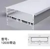 Canal de Aluminio para Luz Lineal LED con Borde, Luz Lineal, Luz Lineal de Aleación de Aluminio Montada en Superficie y Empotrada, Perfil de Aluminio, Exportación