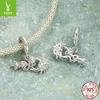 Dijes de plata plata s925 original serie primavera colgante de violín estilo europeo y americano pulsera diy accesorios de cuentas