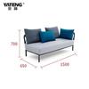Móveis Woden Modelo Designer Sofá de Rattan Trançado para Exterior Villa Piscina Jardim Pousada Conjunto de Sofá de Rattan Arte em Rattan