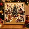 Kit de Arte de Parede com Pérolas Novo Produto Transfronteiriço 5D Kit de Pintura Diamantada com Pérolas de Natal Decoração de Parede