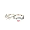 Anillos de Pareja de Plata Pura 999 con Eucalipto Azul y Diseño de Pájaro, Anillos Ajustables de Lujo Ligero para Mujer, Joyería de Plata de Nicho