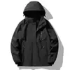 26 Otoño Nueva Moda de Ropa de Trabajo Cortavientos Impermeable Chaqueta de Bloques de Color Ropa de Abrigo para Pareja Top